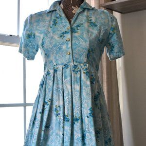 Vintage Corduroy Circle Dress